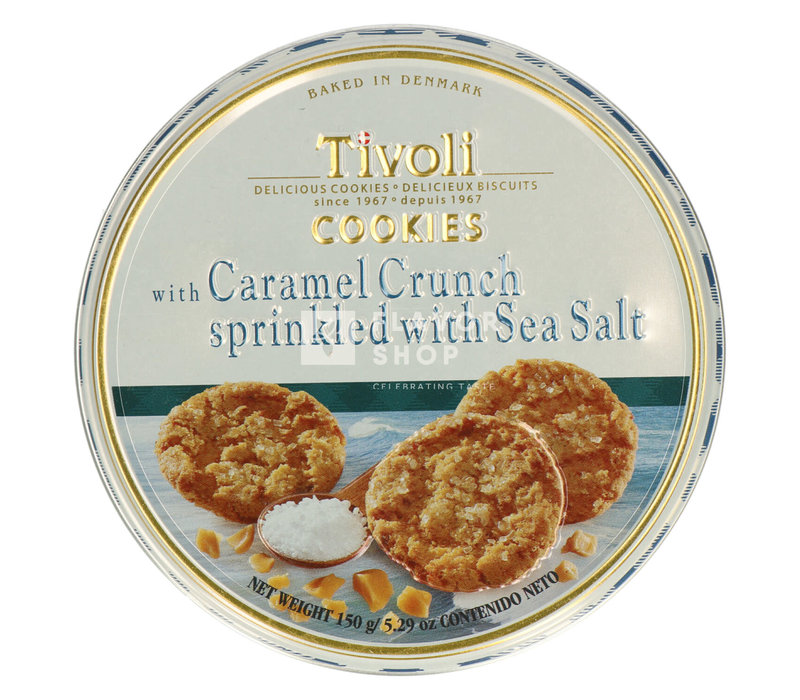 Tivoli Caramel Crunch Butter Cookies Can 150 g