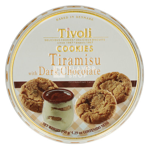 Tivoli Tiramisu Butter Cookies Can 150 g 