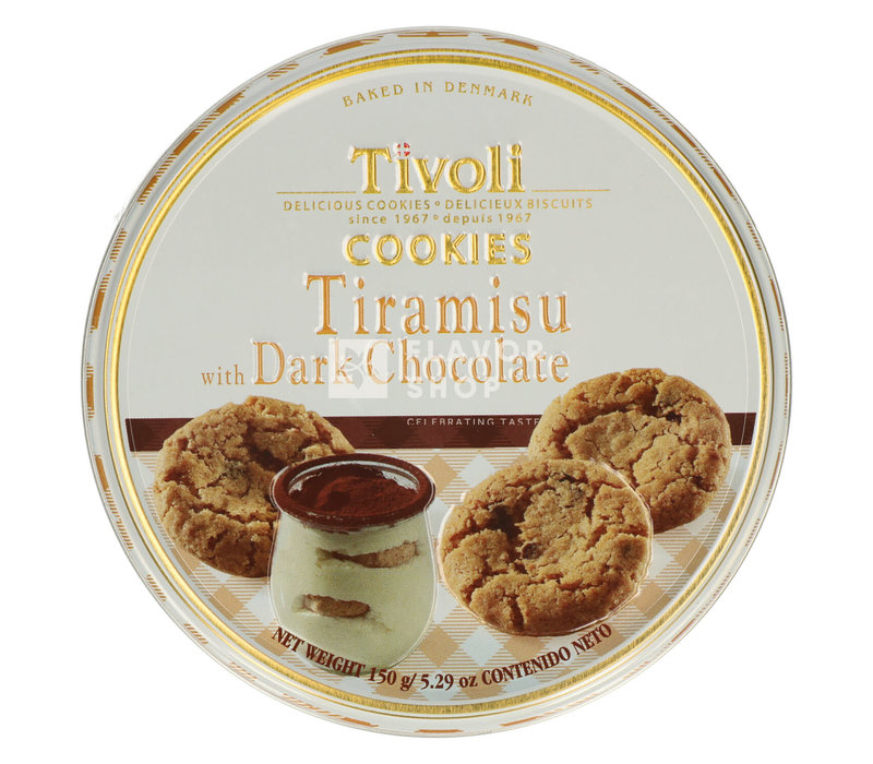 Tivoli Tiramisu Butter Cookies Can 150 g