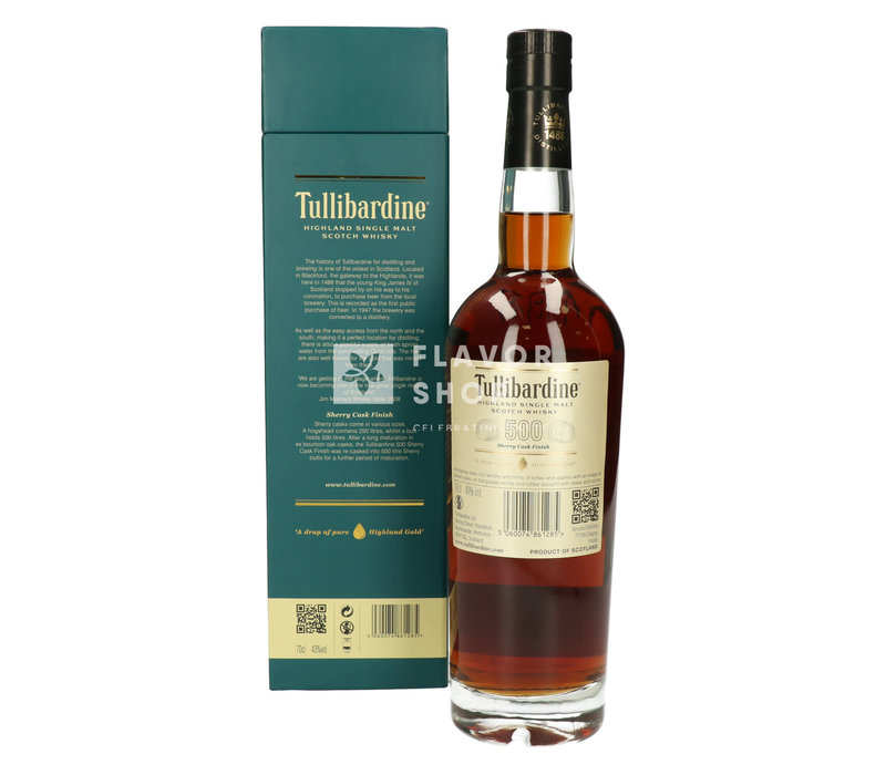 Tullibardine 500 Sherry Finish Whiskey 70 cl