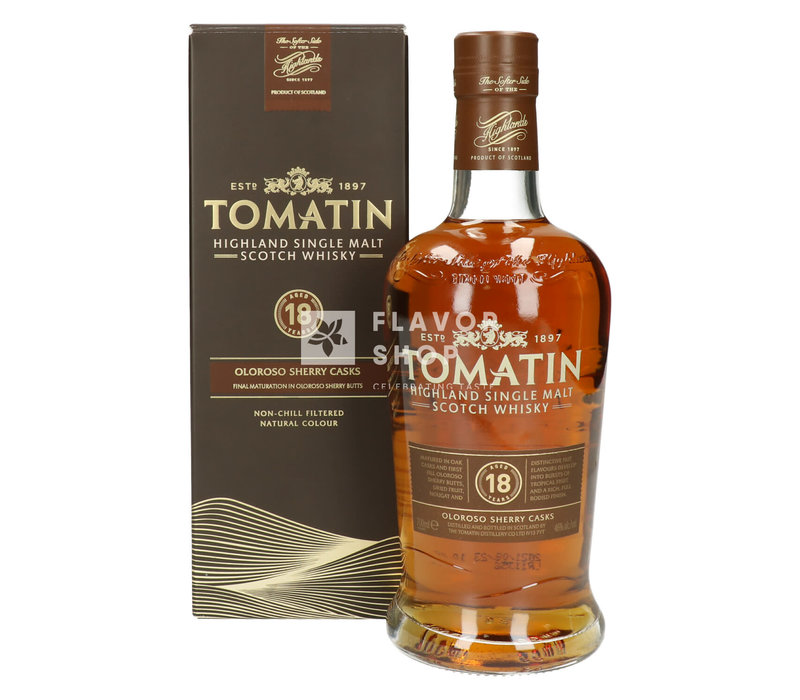 Whisky Tomatin 18 ans 70 cl