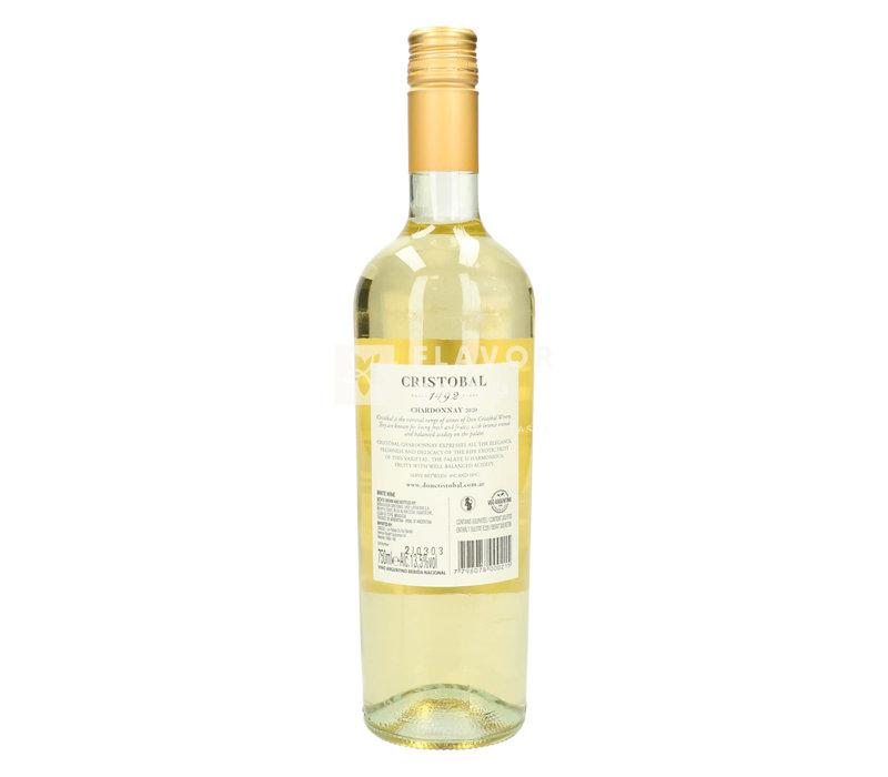 Cristobal 1492 - blanc -  Chardonnay  -  75  cl