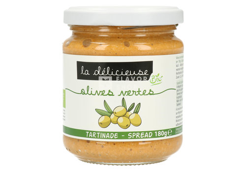 La Délicieuse Sauce végétarienne aux olives vertes 180 g