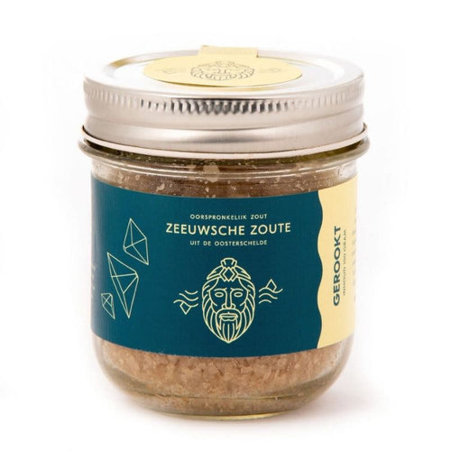 Smoked salt 100 g - in glass jar 