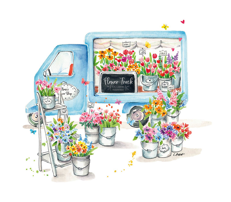 Servietten Flower Truck  33x33 cm