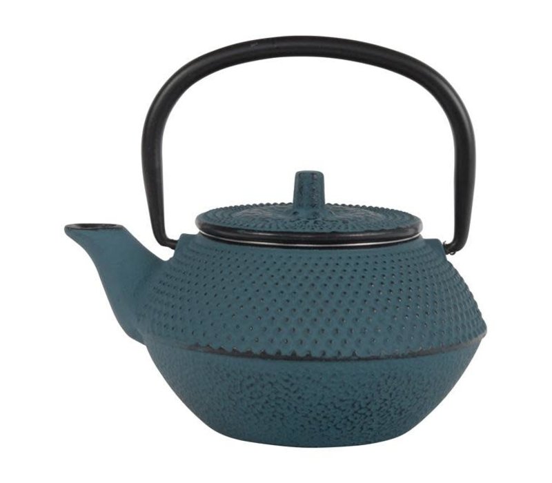 Arare teapot in cast iron 35 cl, blue