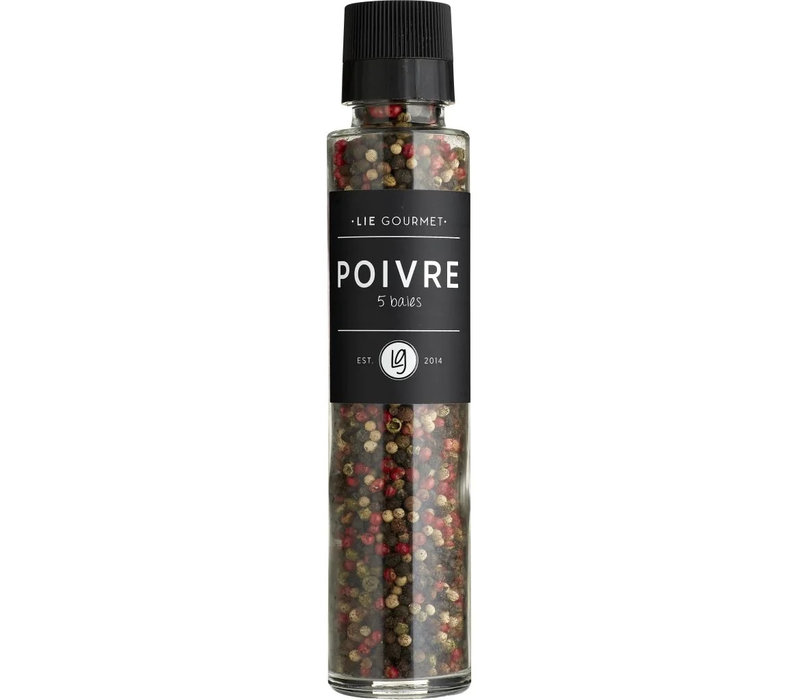 Moulin à  épices au poivre 5 baies 120 g