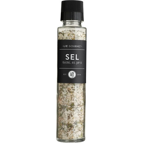 Moulin à  épices avec sel, basilic, ail et persil 250 g 