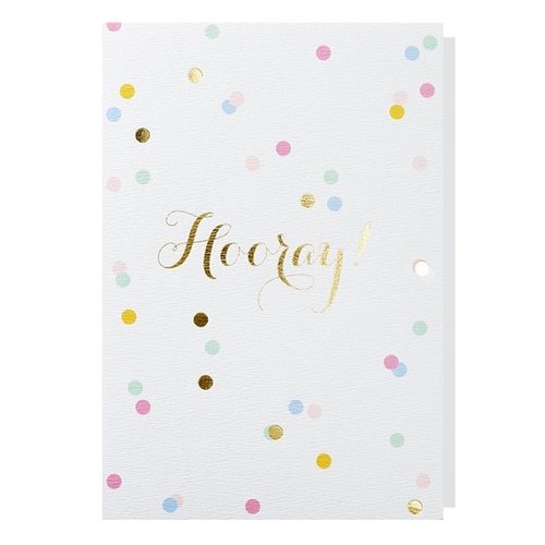 Carte de voeux Confetti Hooray! 