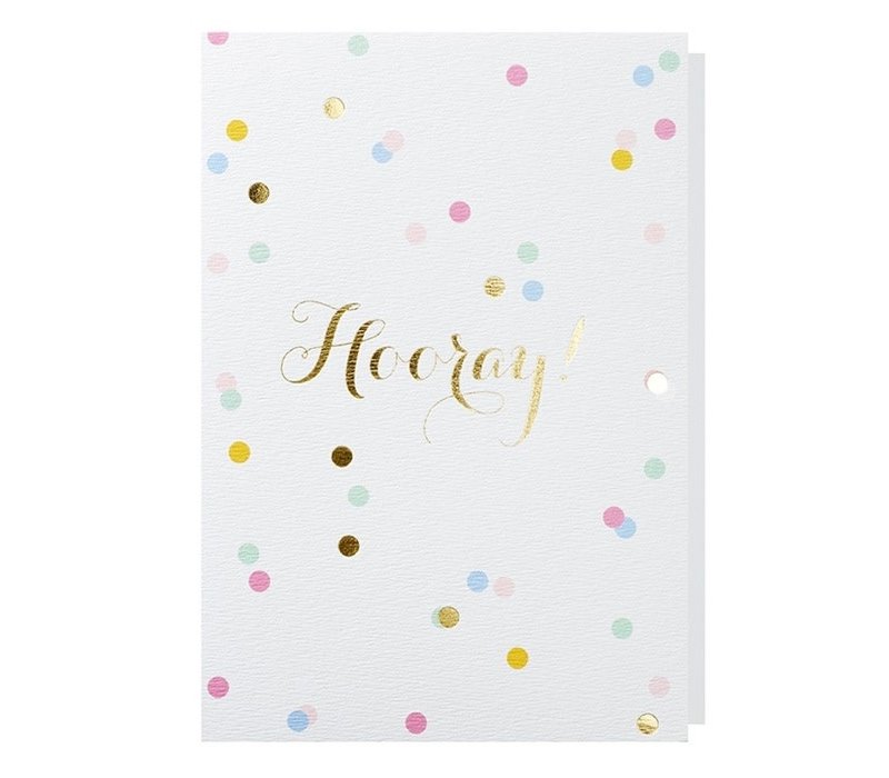 Carte de voeux Confetti Hooray!