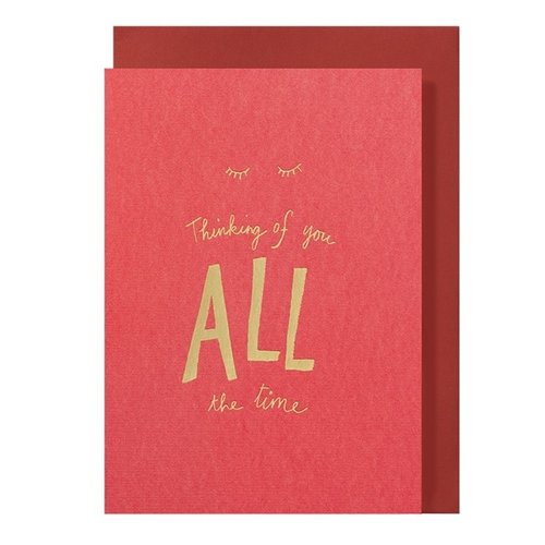 Thinking of you ALL the time greeting card 