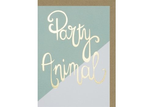 Papette Party Animal greeting card