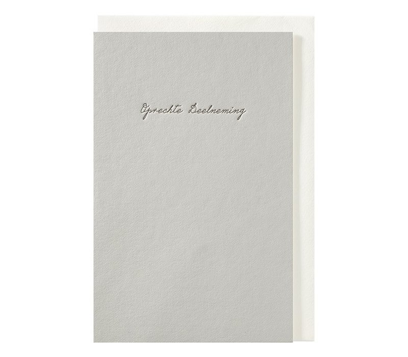 Sincere condolences greeting card