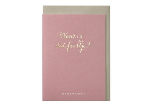 Papette Where is that party? greeting card