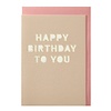 Papette Carte de voeux Happy birthday to you