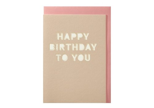 Papette Carte de voeux Happy birthday to you