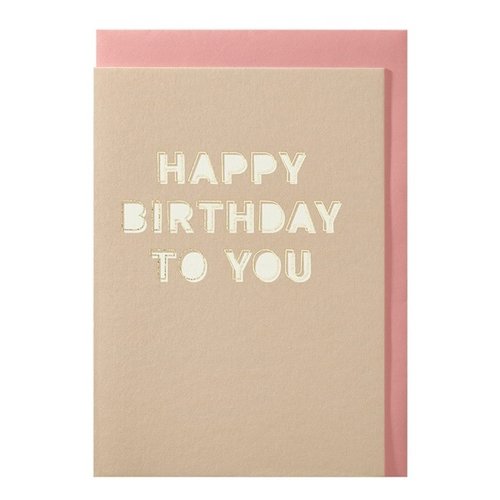 Carte de voeux Happy birthday to you 