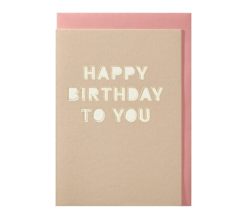 Happy birthday to you greeting card