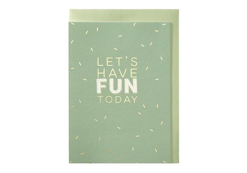 Papette Carte de voeux Let's have fun today