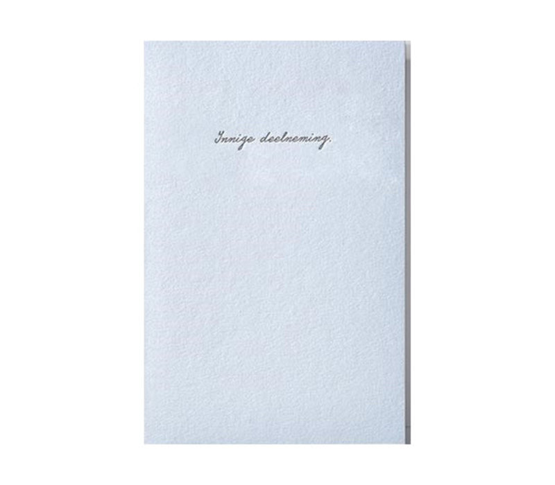 Deepest Condolences greeting card