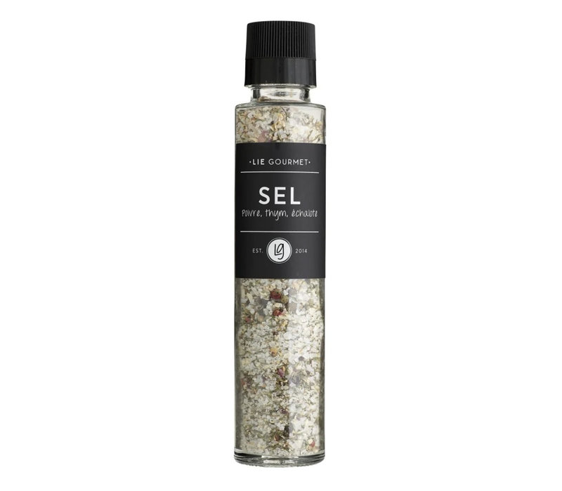 Spice mill with salt, pepper, thyme and shallot 190 g