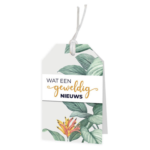 Wat een geweldig nieuws wenskaartje 