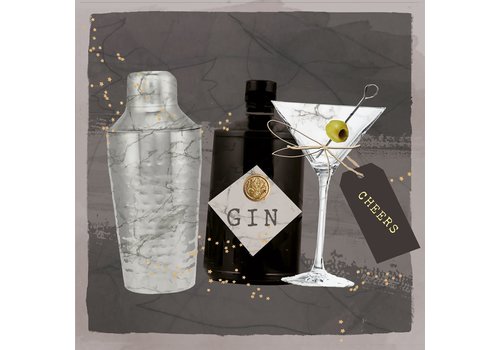 PPD Serviettes Gin & Martini 33x33 cm