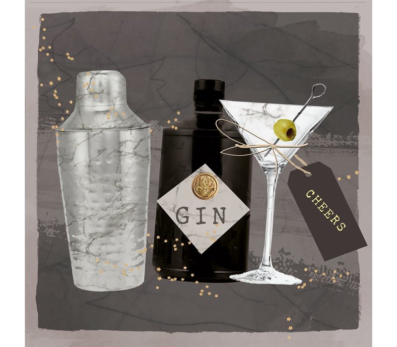 Napkins Gin & Martini 33x33 cm