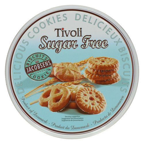 Tivoli Sugar Free Buttercookies Blik 150 g 