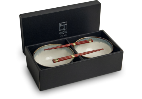 Edo Japan Aurora Pokébowl-Set für 2 Personen – Geschenkbox