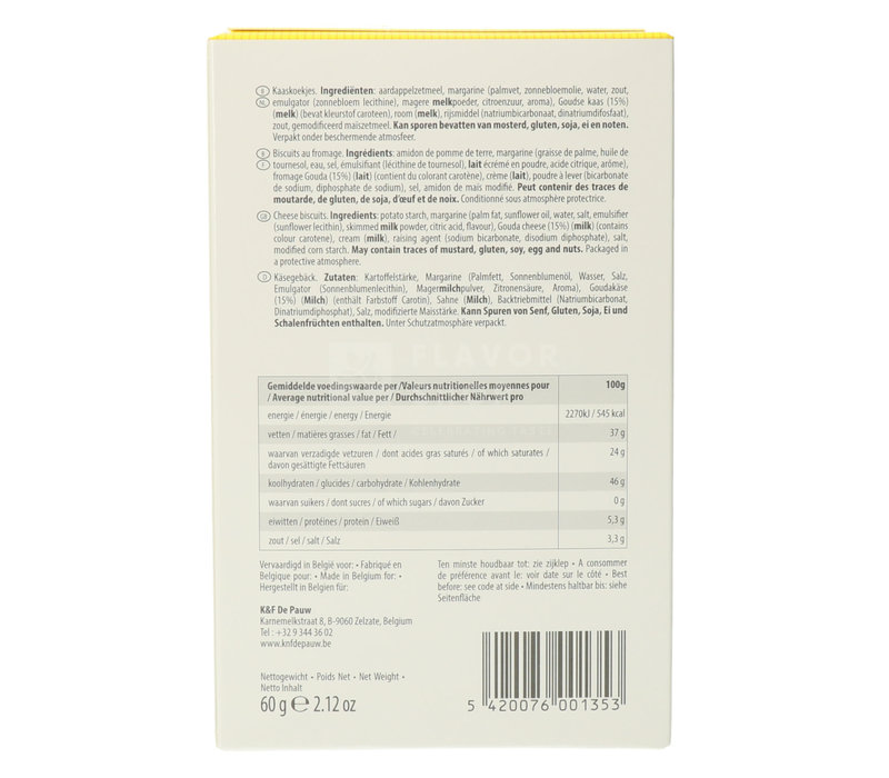 Biscuits au fromage 60 g