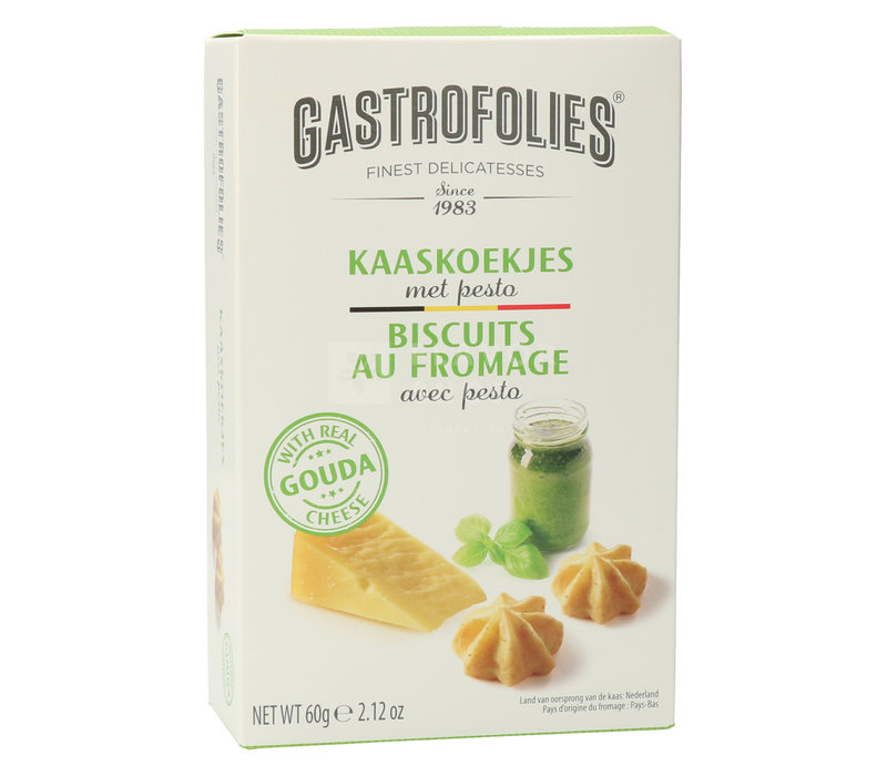 Kaaskoekjes met pesto 60 g