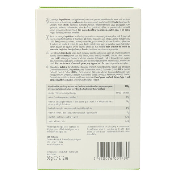 Käsekekse mit Pesto 60 g