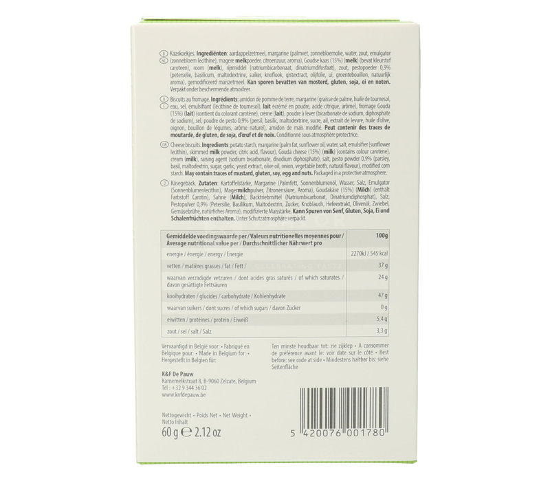 Cheese biscuits with pesto 60 g