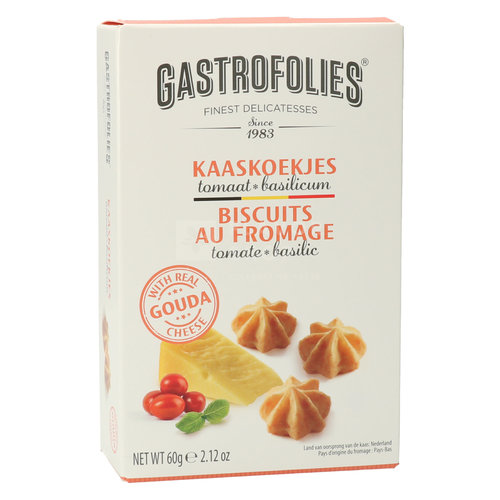 Käsekekse mit Tomate und Basilikum 60 g 