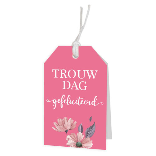 Trouwdag  Gefeliciteerd Wenskaartje* 