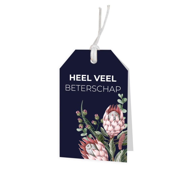 Heel veel beterschap Wenskaartje