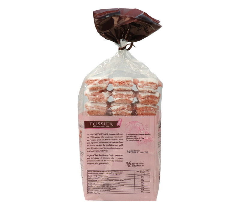 Keks rosa de Reims - Fossier Beutel 250 g