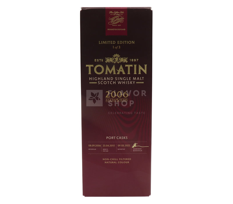 Tomatin Whisky - Portugieser Trio Port Cask 70 cl