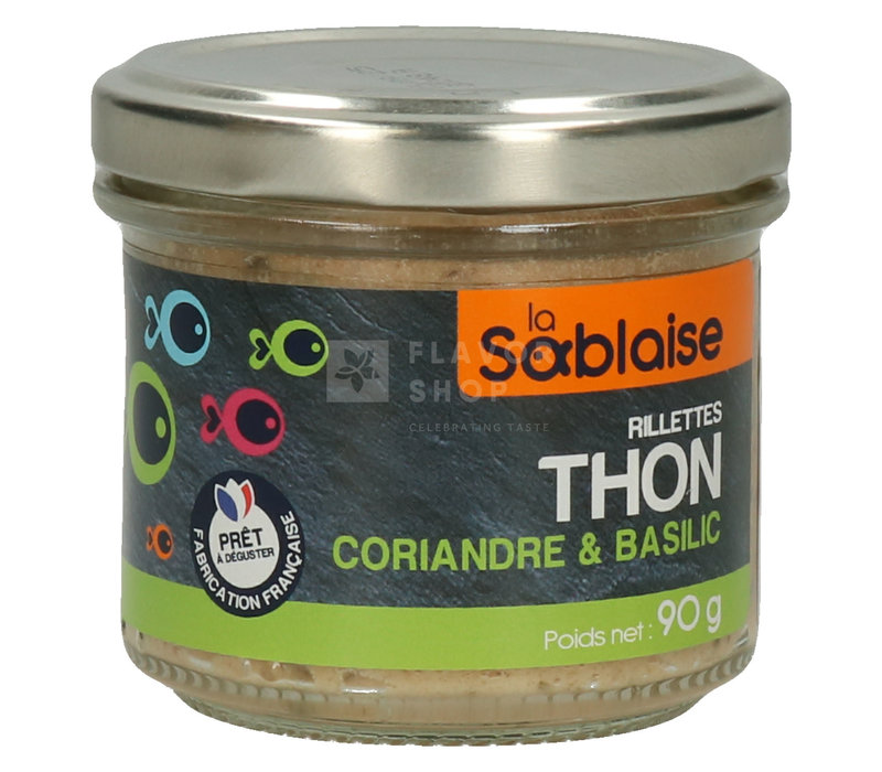 Rillette van tonijn met koriander en basilicum 90 g