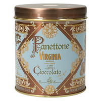 Panettone Chocolade in bronzen blik 100 g