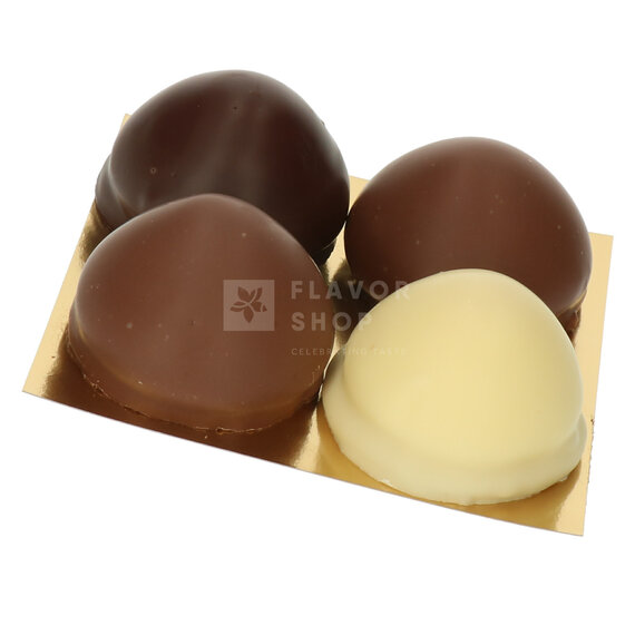Traditionelle Schokoladenküsse-Mischung 4 Stück - 150 g