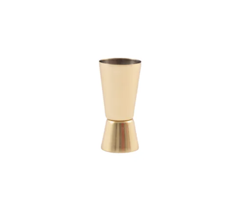 Cocktail measure made of stainless steel gold 30/50ml