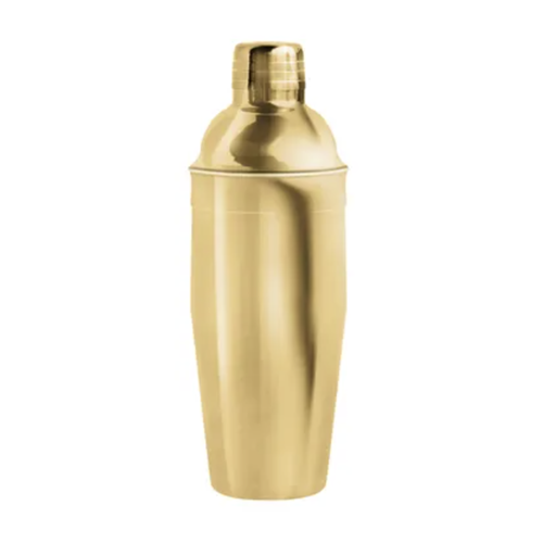 Cobbler-Shaker aus Edelstahl gold 750ml 