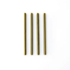 Point Virgule Set of 4 short cocktail straws made of stainless steel gold