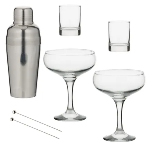 7-piece set for martini cocktails 