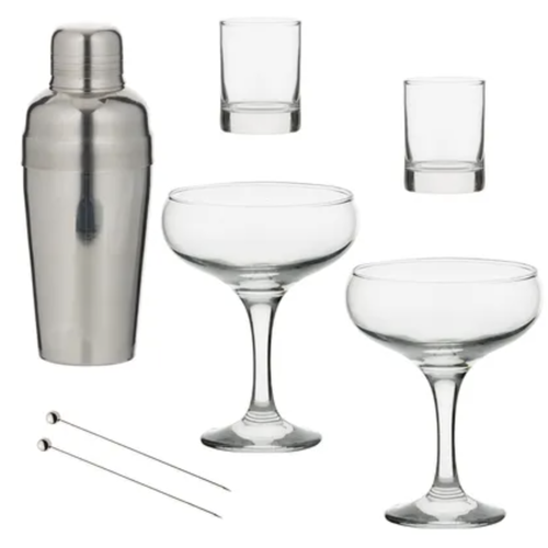 Set de 7 pièces pour cocktails martini 