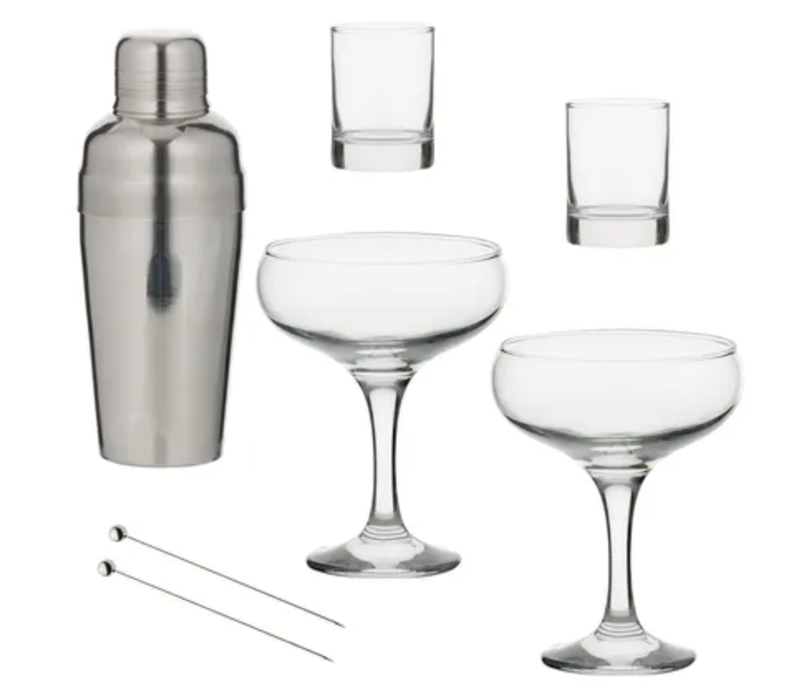 Set de 7 pièces pour cocktails martini