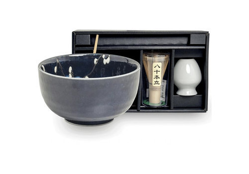 Edo Japan Hanablue Matchaset XL, tea gift set