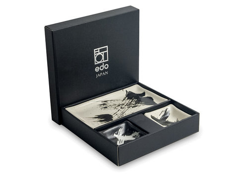 Edo Japan Set à  sushi BlackWhite 2 pers - boîte cadeau